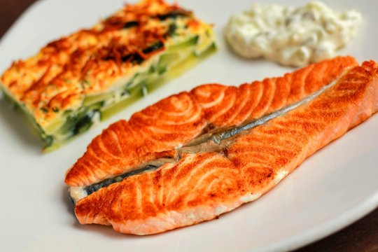 Salm&oacute;n a la plancha