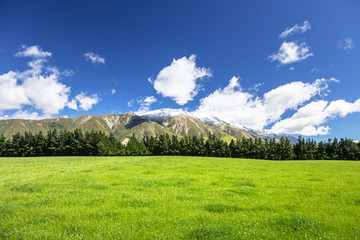 Mountain Alps scenery in south New Zealand