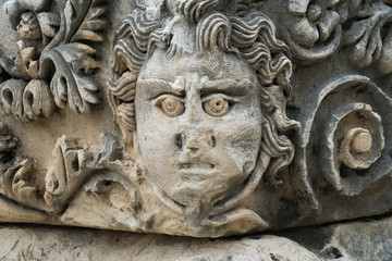 theater mask in Myra