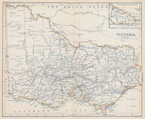 Obraz na płótnie Canvas Old map. Engraving image