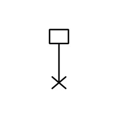 Fototapeta premium Map location filled outline icon Geo location pin symbol