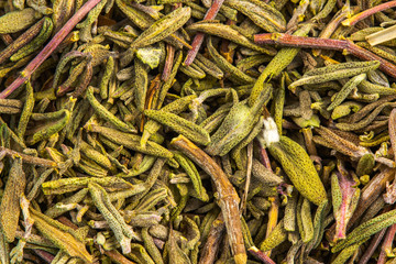 getrockneter Thymian Blatt Heilkräuter Detail