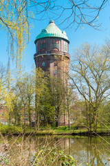 Converted water tower, now is a residential tower in the Wilhelmsburg district of Hamburg
