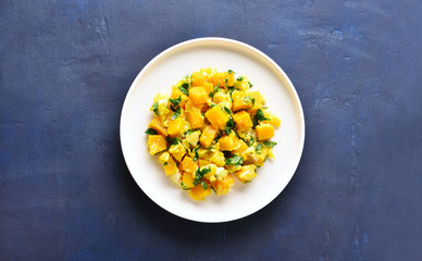 Stir-fried pumpkin with eggs