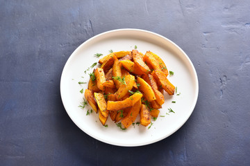 Roasted pumpkin slices