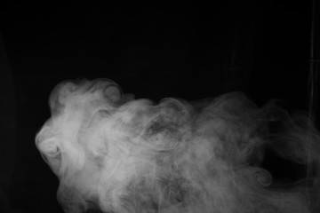 Smoke on a black background