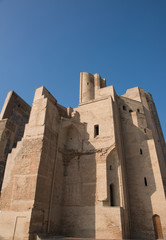 Fototapeta na wymiar Great portal Ak-Saray - White Palace of Amir Timur, Uzbekistan, Shahrisabz. Ancient architecture of Central Asia