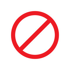 Ban vector icon