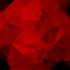 Fototapeta premium Background made of red triangles. Square composition with geometric shapes. Eps 10