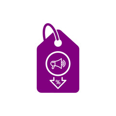 Discount, price, sales discount, shopping,offer,  business product discount purple color icon
