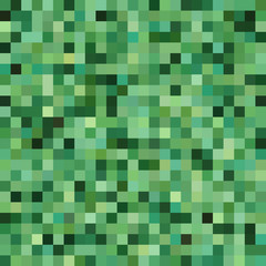 Seamless abstract background with green squares, vector illustration