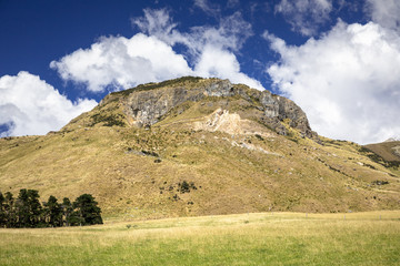 Mountain Alps scenery in south New Zealand