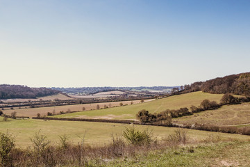 rural landscape, buckinghamshire, england