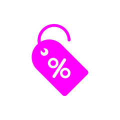 Discount, price, sales discount, shopping,offer,  business product discount magenta color icon