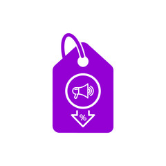 Discount, price, sales discount, shopping,offer,  business product discount dark violet color icon