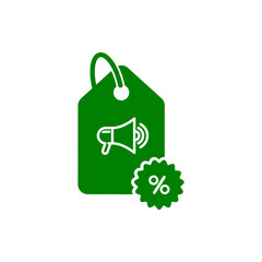 Discount, price, sales discount, shopping,offer,  business product discount green color icon