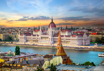 Naklejka premium Landmarks in Budapest