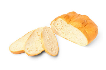 Loaf isolated on white background.