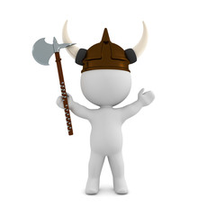 3D Viking with battle axe