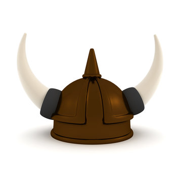 3D Rendering of viking helmet