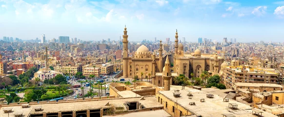 Foto op Canvas Uitzicht op moskee Sultan © Givaga