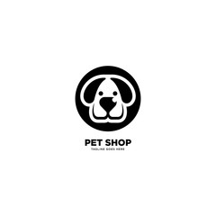 Pet Shop logo template, vector illustration icon element - Vector