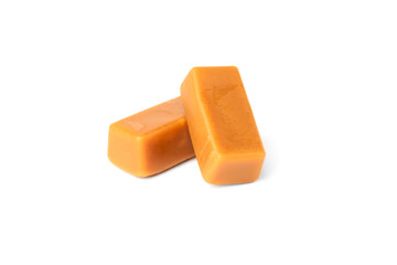 Milk sweets isolated on white background.