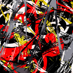 Graffiti abstract geometric background illustration
