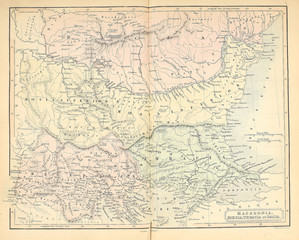 Obraz na płótnie Canvas Old map. 