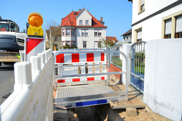 Tragbare Aluminium-Grabenbrücke (Steg, Fußgängerbrücke) als Zugang/Gehverbindung zu den...
