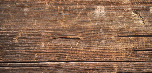 Old wooden texture background. Centenary brown wood texture