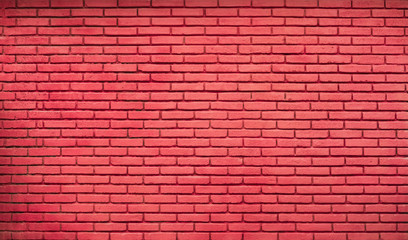 textured background new bright red brick wall