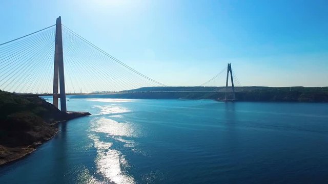 Yavuz Sultan Selim Bridge From Sky Istanbul, Turkey.