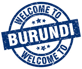 welcome to Burundi blue stamp