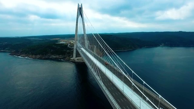 Yavuz Sultan Selim Bridge From Sky Istanbul, Turkey.