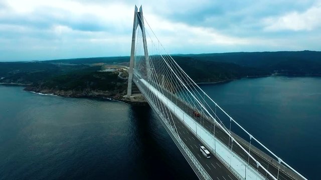 Yavuz Sultan Selim Bridge From Sky Istanbul, Turkey.