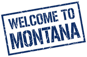 welcome to Montana stamp