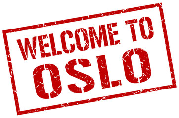 welcome to Oslo stamp
