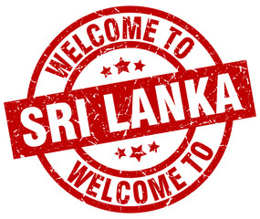 welcome to Sri Lanka red stamp