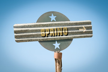 Street Sign to Spring