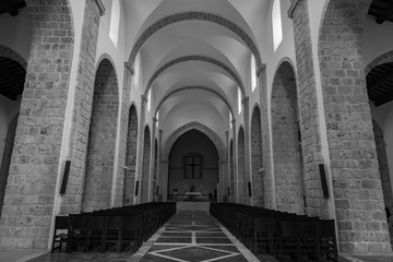 Rocchetta a Volturno, Isernia, Molise. Abbazia benedettina di San Vincenzo al Volturno. Storica...
