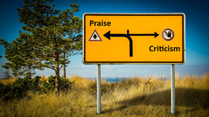 Street Sign Praise versus Criticism