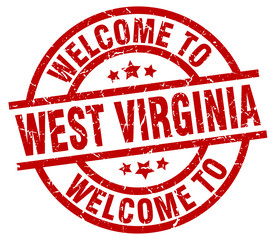 welcome to West Virginia red stamp