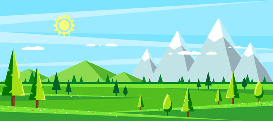 Summer landscape. Hello summer.