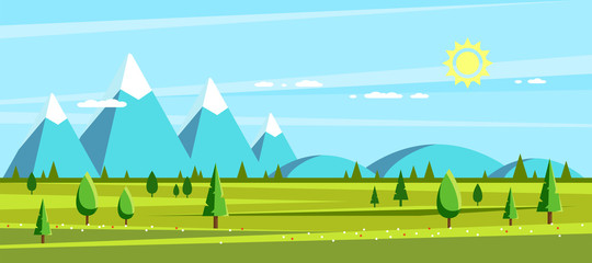 Summer landscape. Hello summer.