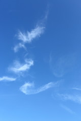 white cloud shape pipe cigarette and smoke on blue sky