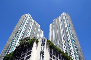 Fototapeta na wymiar Modern luxury condominium towers