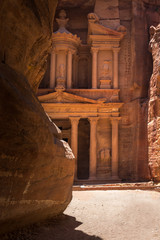 Petra The Pink City- First facade - Siq - Al-Khazneh - UNESCO