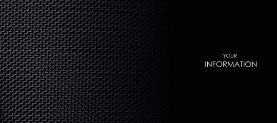Black textile accessories material macro pattern on blur background