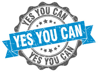 Fototapeta premium yes you can stamp. sign. seal